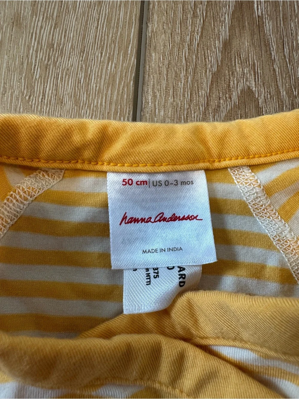 Hanna Andersson Baby Layette Bodysuit in HannaSoft™ size 0-3 month yellow